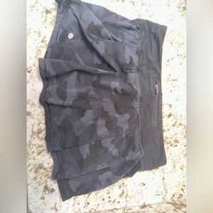 Black Camouflage Athletic Skort